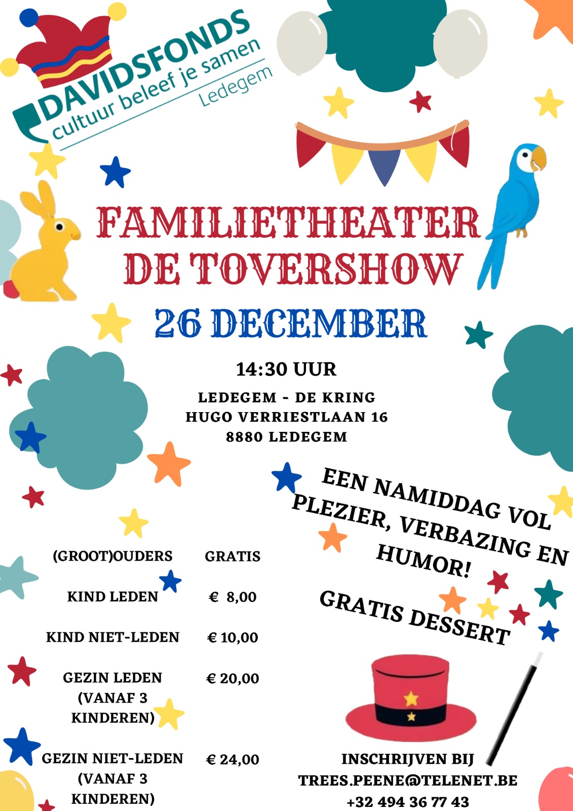 Davidsfonds Ledegem tovert met familietheater