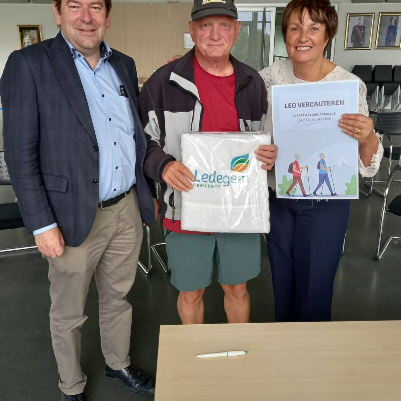 Leo Vercauteren komt met 4550 km in de benen in Ledegem aan!