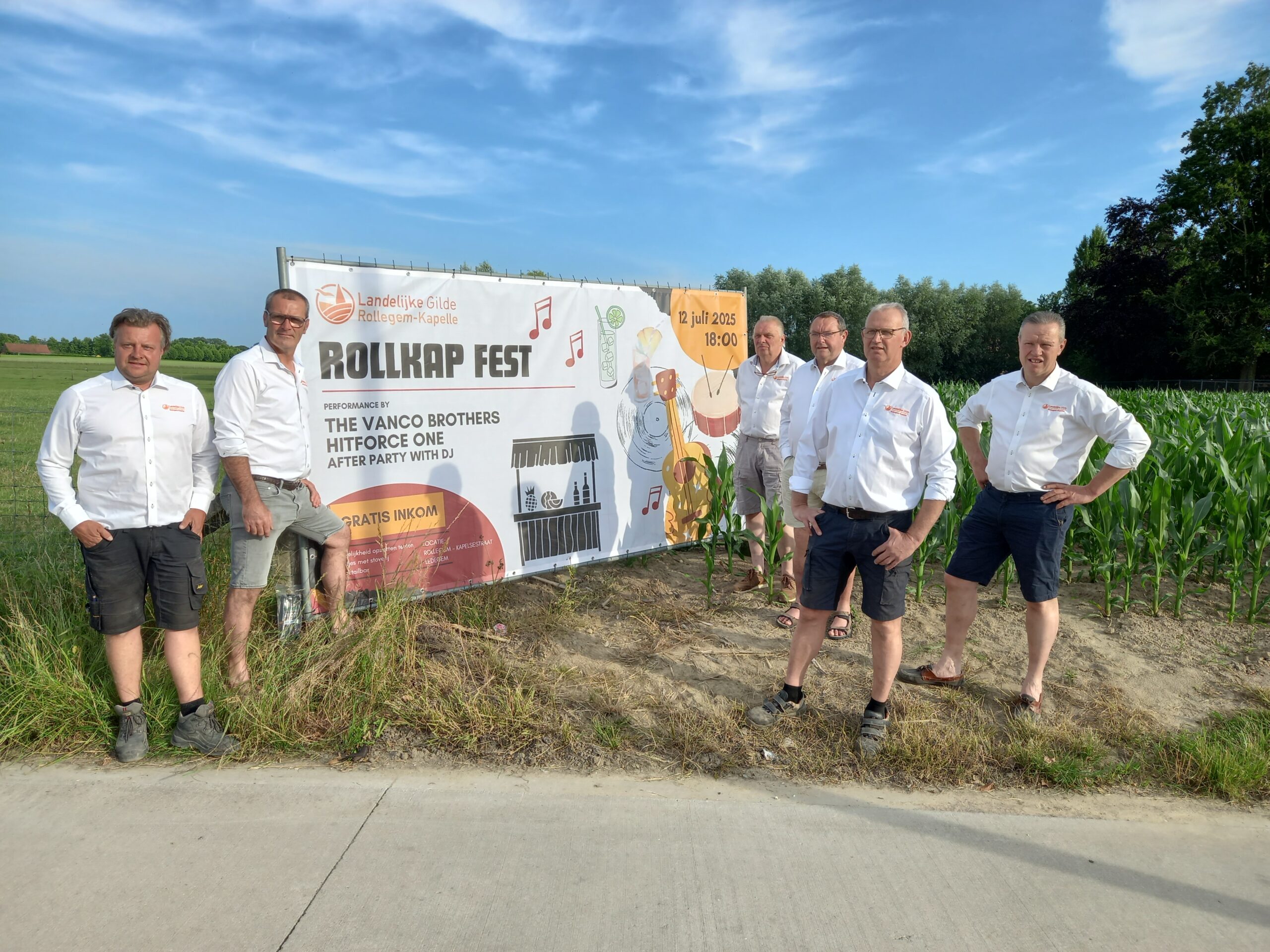 Landelijke Gilde Rollegem-Kapelle zet beste beentje voor (al zijn die nog wit, zie foto).