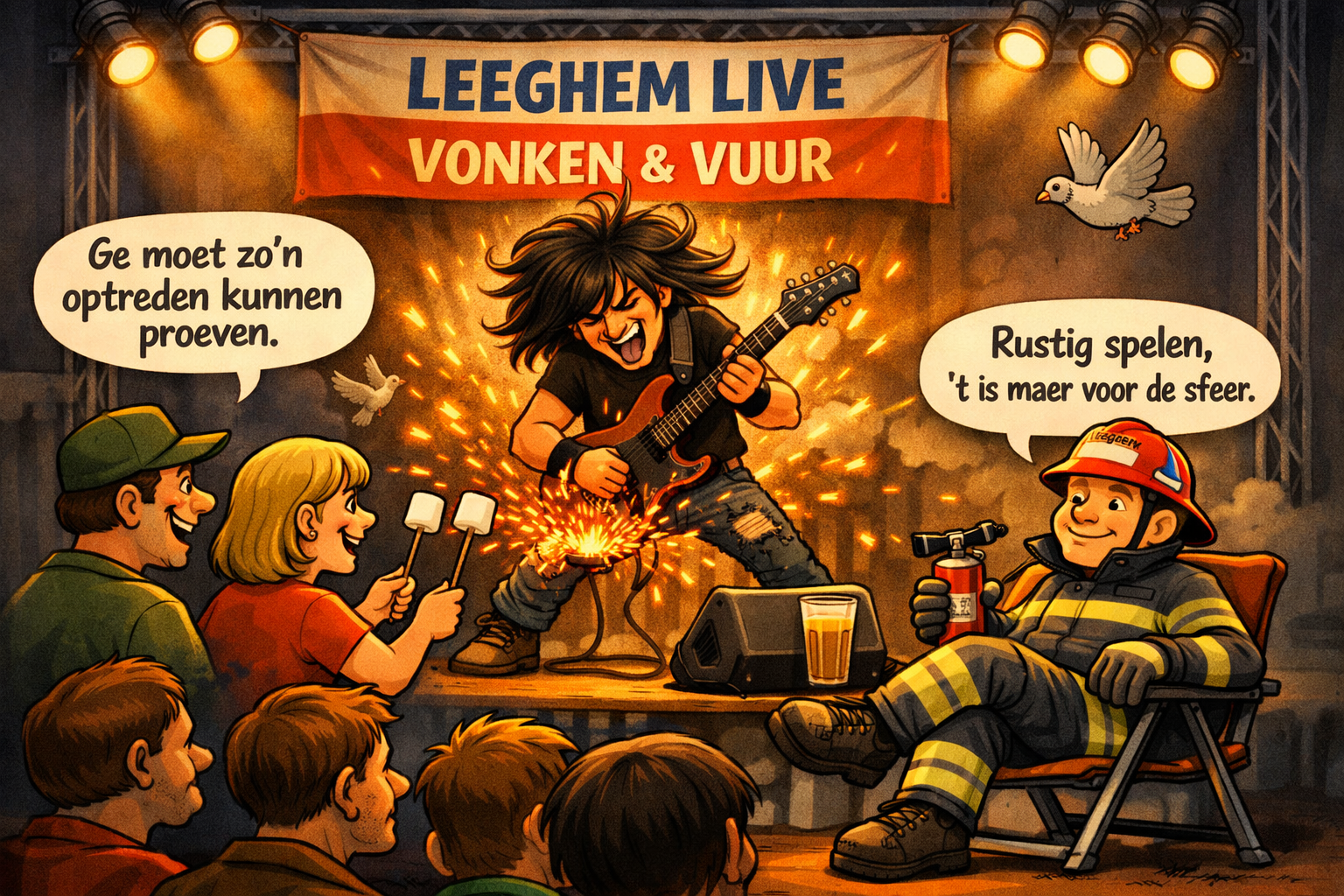 Vonken en vuur!